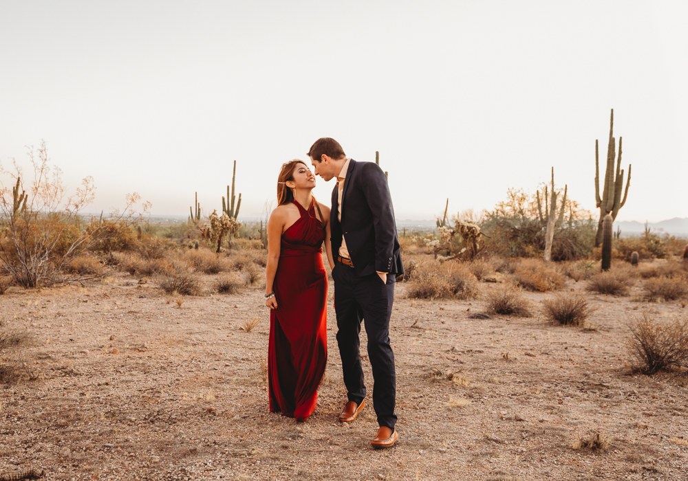 Sunset Engagement Photos in Phoenix