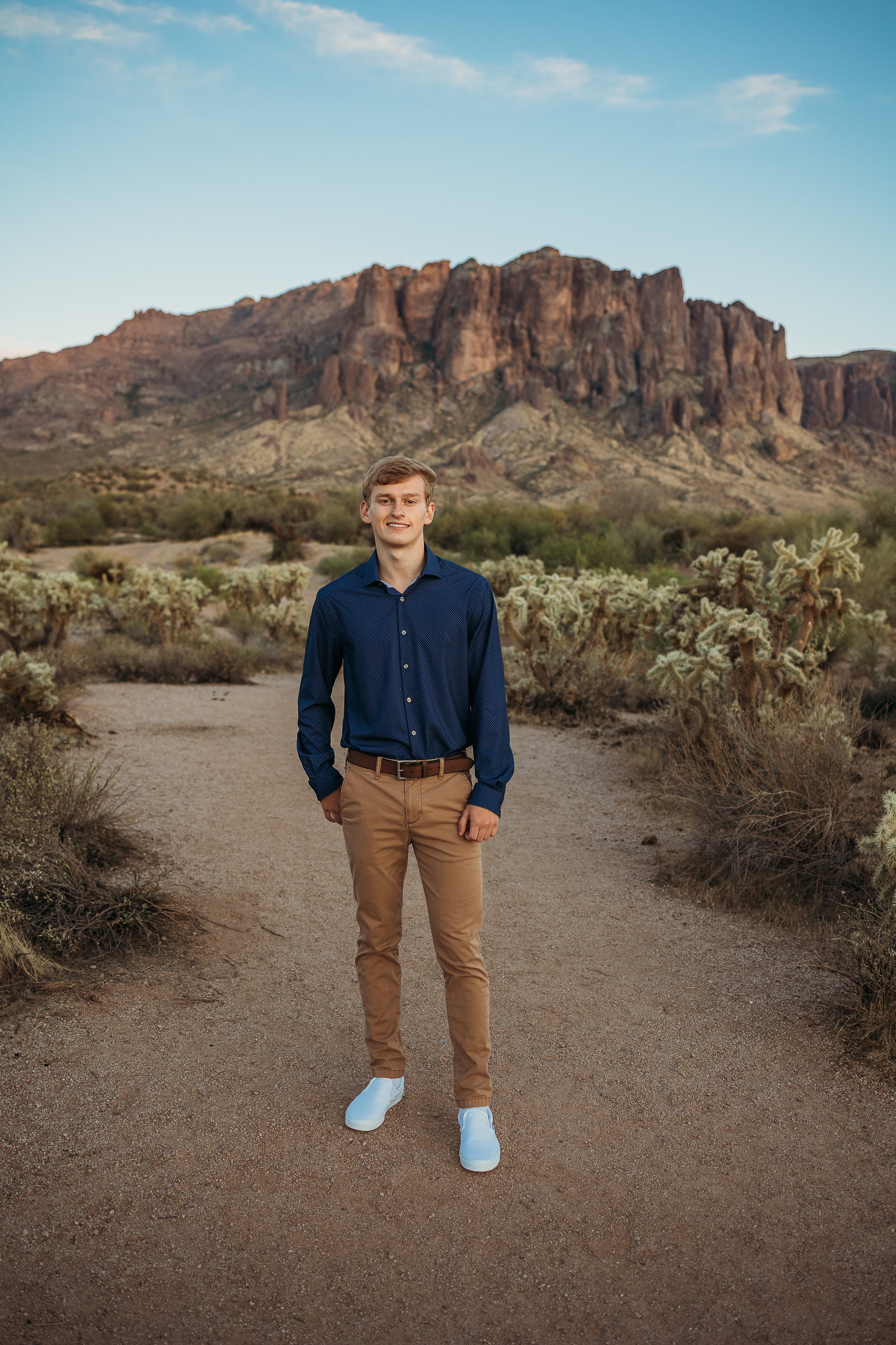 Senior Photos at the Superstition Mountains