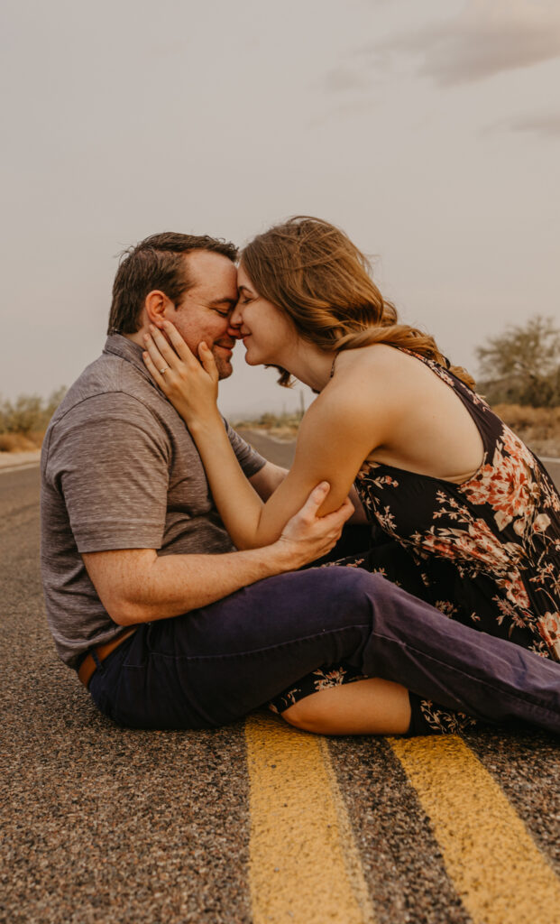 desert engagement photos