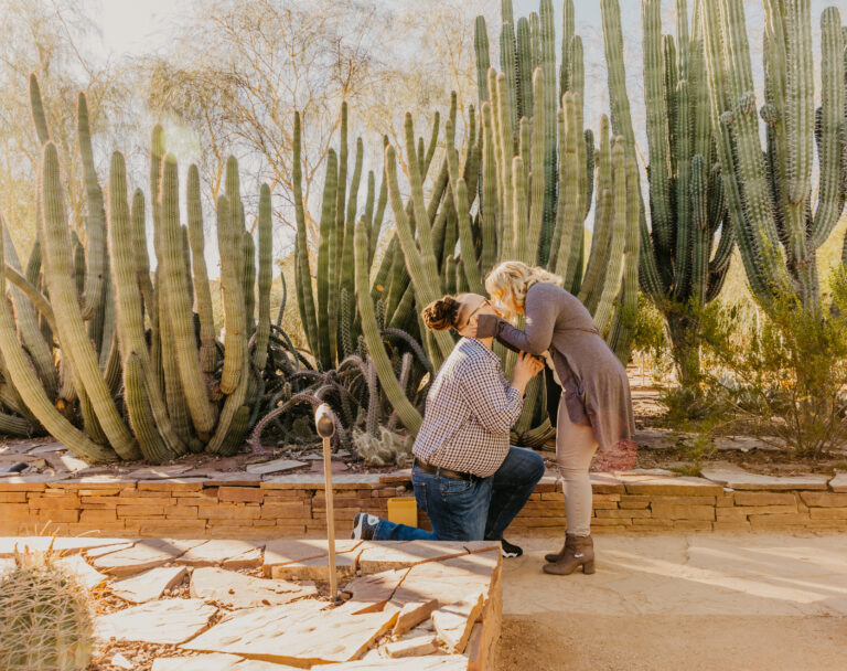 Botanical Gardens Surprise Engagement