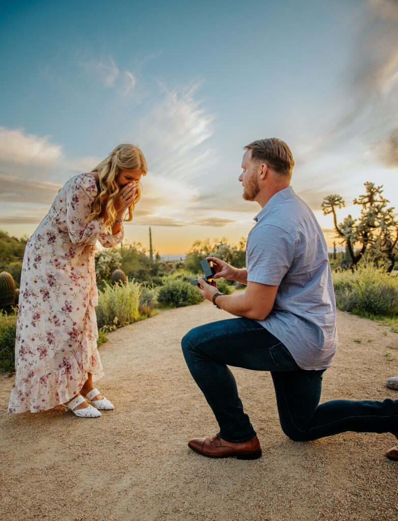 Surprise engagement Usery Mountain Regional Park
