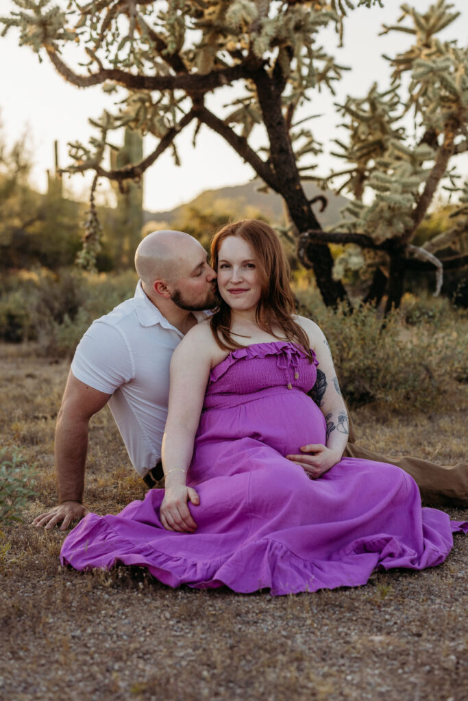 Maternity Photos at Usery Mountain Regional Park